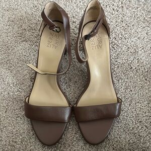 Naturalizer Brown Ankle Strap Sandals